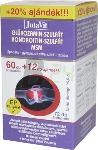 Jutavit glükozamin-szulfát+msm tabletta (72 db) ML050371-15-3