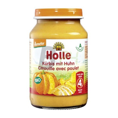 Holle bio bébiétel sütőtök-csirkehús (190 g) ML058348-8-10