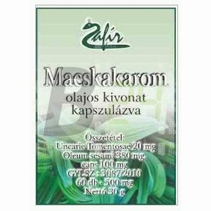 Zafir macskakarom olajos kivonat kapsz. (60 db) ML059529-35-9