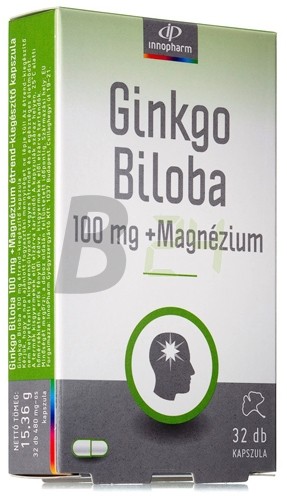 Innopharm ginkgo biloba+mg kapszula (32 db) ML065145-17-3