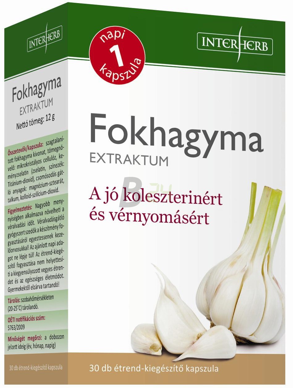 Interherb fokhagyma kapszula (30 db) ML067273-17-7