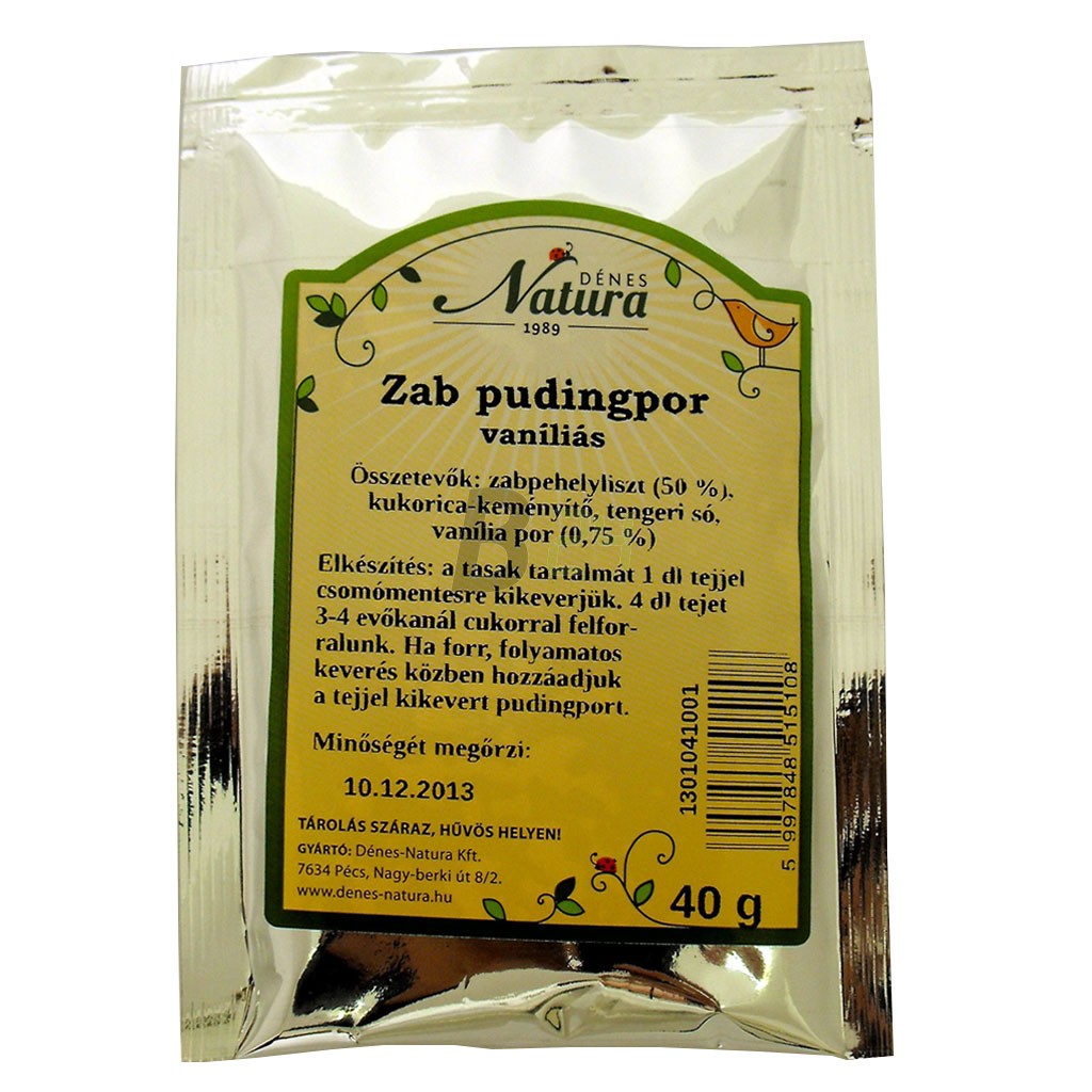 Natura zab pudingpor vaníliás (40 g) ML069109-37-2