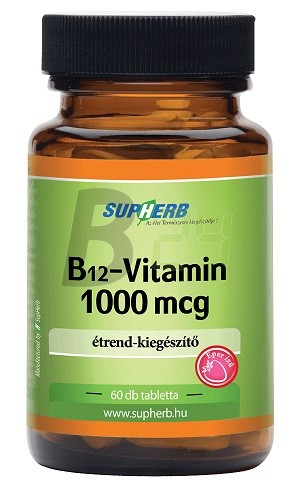 Supherb b12 vitamin tabletta (60 db) ML069167-33-8