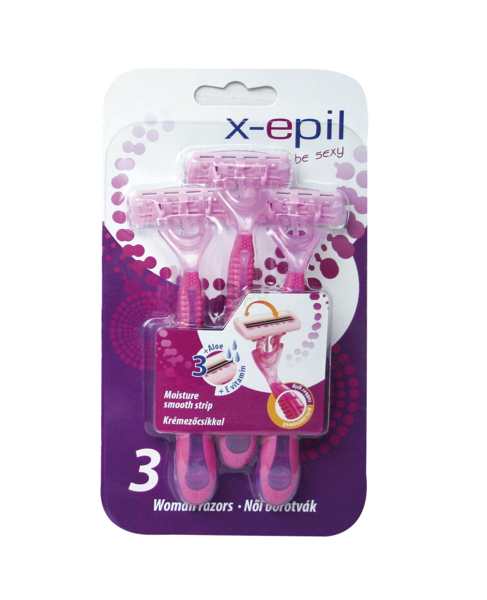 X-epil női borotva 3 pengés 3 db (3 db) ML073841-23-10